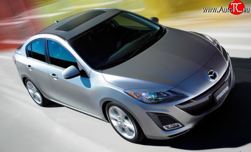 1 099 р. Реснички Sport Mazda 3/Axela BL дорестайлинг седан (2009-2011) (Неокрашенные)  с доставкой в г. Майкоп
