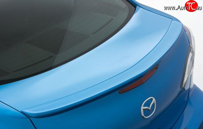 3 399 р. Лип спойлер Sport Mazda 3/Axela BL дорестайлинг седан (2009-2011) (Неокрашенный)  с доставкой в г. Майкоп