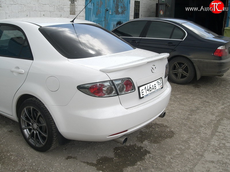 4 899 р. Спойлер GTI со стоп-сигналом  Mazda 6  GG (2002-2005) седан дорестайлинг (Неокрашенный)  с доставкой в г. Майкоп