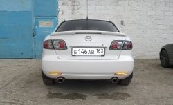 4 899 р. Спойлер GTI со стоп-сигналом  Mazda 6  GG (2002-2005) седан дорестайлинг (Неокрашенный)  с доставкой в г. Майкоп. Увеличить фотографию 2