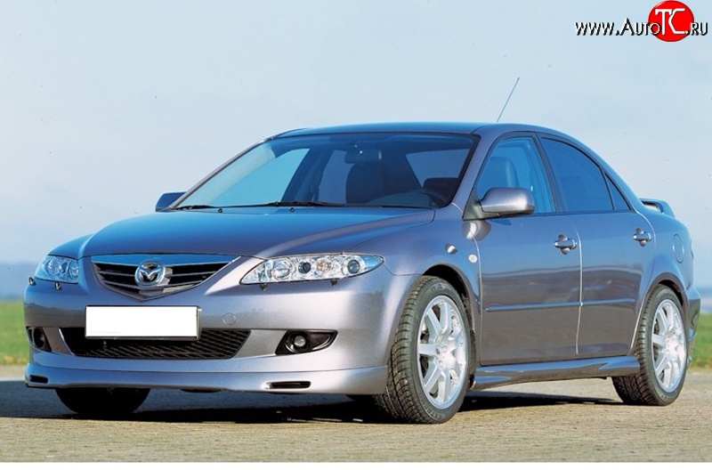 9 499 р. Накладка переднего бампера ATH Mazda 6 GG лифтбэк дорестайлинг (2002-2005)  с доставкой в г. Майкоп