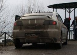 5 099 р. Спойлер Sport-V2 Mazda 3/Axela BK дорестайлинг седан (2003-2006) (Неокрашенный)  с доставкой в г. Майкоп. Увеличить фотографию 3