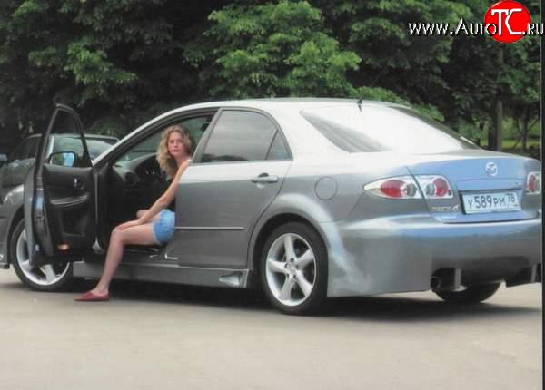 8 249 р. Задний бампер Mazda 6 GG седан дорестайлинг (2002-2005)  с доставкой в г. Майкоп