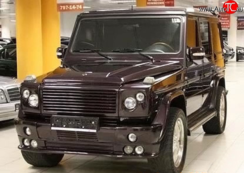 9 799 р. Накладка переднего бампера ART Style Mercedes-Benz G class W463 5 дв. дорестайлинг (1989-1994) (Неокрашенная)  с доставкой в г. Майкоп