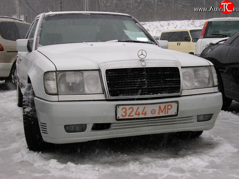 6 949 р. Передний бампер Classic на Mercedes-Benz E-Class W124 седан дорестайлинг (1984-1993)  с доставкой в г. Майкоп