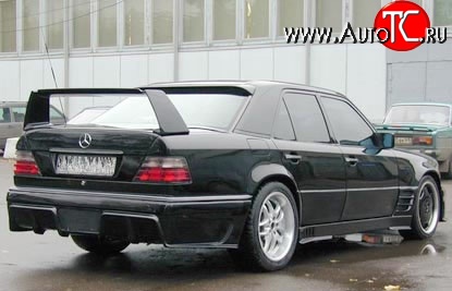 7 849 р. Накладка заднего бампера Storm Mercedes-Benz E-Class W124 седан дорестайлинг (1984-1993) (Неокрашенная)  с доставкой в г. Майкоп