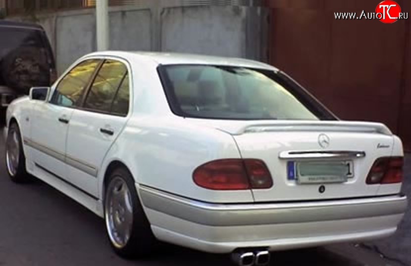 3 799 р. Накладка заднего бампера LORINZER Style Mercedes-Benz E-Class W210 дорестайлинг седан (1996-1999) (Неокрашенная)  с доставкой в г. Майкоп