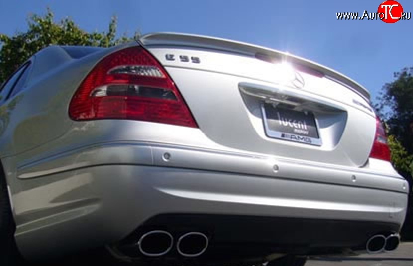 5 099 р. Лип спойлер AMG Mercedes-Benz E-Class W211 дорестайлинг седан (2002-2006) (Неокрашенный)  с доставкой в г. Майкоп