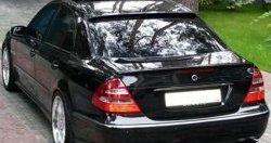 2 799 р. Козырёк AMG на заднее лобовое стекло автомобиля  Mercedes-Benz E-Class  W211 (2002-2009) дорестайлинг седан, рестайлинг седан (Неокрашенный)  с доставкой в г. Майкоп. Увеличить фотографию 2