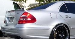5 099 р. Лип спойлер AMG Mercedes-Benz E-Class W211 дорестайлинг седан (2002-2006) (Неокрашенный)  с доставкой в г. Майкоп. Увеличить фотографию 2