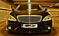 8 649 р. Передний бампер AMG Mercedes-Benz S class W221 (2006-2013) (Неокрашенный)  с доставкой в г. Майкоп. Увеличить фотографию 2