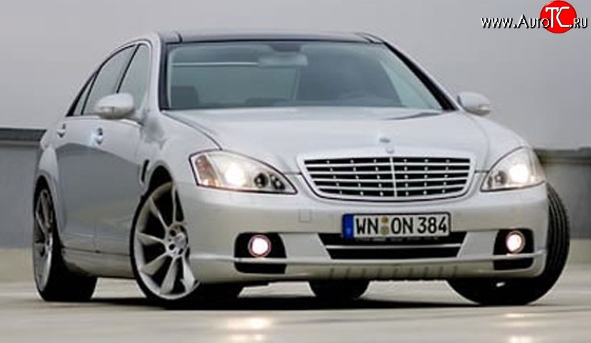 16 049 р. Передний бампер LORINSER Mercedes-Benz S class W221 (2006-2013) (Неокрашенный)  с доставкой в г. Майкоп