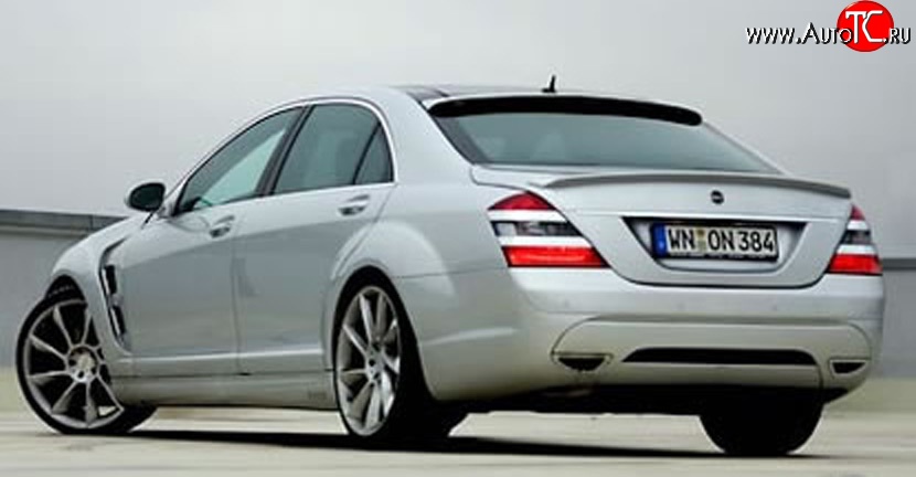 16 049 р. Задний бампер LORINSER Mercedes-Benz S class W221 (2006-2013) (Неокрашенный)  с доставкой в г. Майкоп