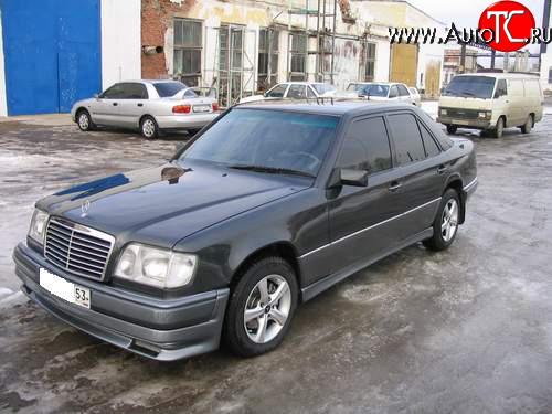 2 049 р. Накладка на передний бампер Mercedes-Benz E-Class W124 седан дорестайлинг (1984-1993)  с доставкой в г. Майкоп