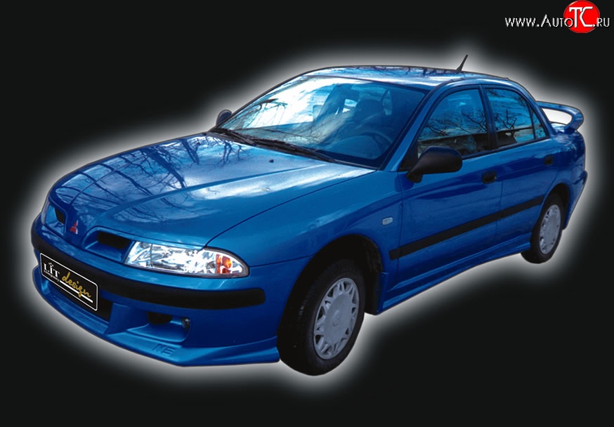 4 149 р. Накладка переднего бампера GT Dynamics Mitsubishi Carisma (1999-2004) (Неокрашенная)  с доставкой в г. Майкоп