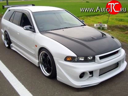 3 249 р. Решётка радиатора Dolphin Mitsubishi Galant 8  дорестайлинг седан (1996-1998) (Неокрашенная)  с доставкой в г. Майкоп