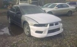 11 099 р. Передний бампер Evo style Mitsubishi Galant 8  дорестайлинг седан (1996-1998) (Без сетки, Неокрашенный)  с доставкой в г. Майкоп. Увеличить фотографию 6