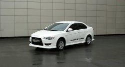 4 749 р. Пороги накладки Global-Tuning  Mitsubishi Lancer  10 CY (2007-2017) седан дорестайлинг, хэтчбэк дорестайлинг, седан рестайлинг, хэтчбек 5 дв рестайлинг (Неокрашенные)  с доставкой в г. Майкоп. Увеличить фотографию 2