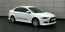 Пороги накладки Global-Tuning Mitsubishi Lancer 10 CY хэтчбек 5 дв рестайлинг (2011-2017)
