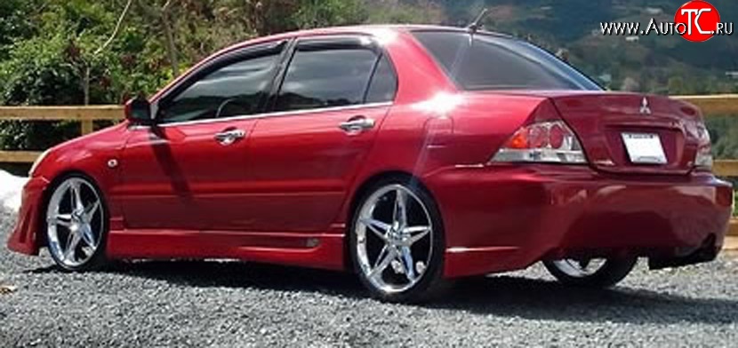 5 899 р. Пороги накладки Accolade на Mitsubishi Lancer 9 CS седан 2-ой рестайлинг (2005-2009) (Неокрашенные)  с доставкой в г. Майкоп