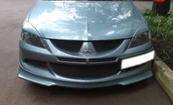 6 399 р. Накладка переднего бампера Evo Mitsubishi Lancer 9 CS универсал 1-ый рестайлинг (2003-2005) (Неокрашенная)  с доставкой в г. Майкоп. Увеличить фотографию 2
