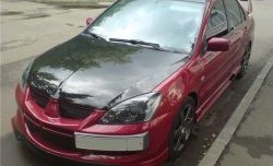 6 399 р. Накладка переднего бампера Evo Mitsubishi Lancer 9 CS универсал 1-ый рестайлинг (2003-2005) (Неокрашенная)  с доставкой в г. Майкоп. Увеличить фотографию 3