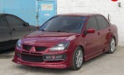 6 399 р. Накладка переднего бампера Evo Mitsubishi Lancer 9 CS универсал 1-ый рестайлинг (2003-2005) (Неокрашенная)  с доставкой в г. Майкоп. Увеличить фотографию 4