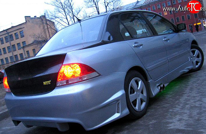 7 549 р. Задний бампер OS Mitsubishi Lancer 9 CS седан 2-ой рестайлинг (2005-2009)  с доставкой в г. Майкоп
