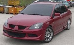 15 999 р. Передний бампер Evo Mitsubishi Lancer 9 CS универсал 1-ый рестайлинг (2003-2005) (Без сетки, Неокрашенный)  с доставкой в г. Майкоп. Увеличить фотографию 2