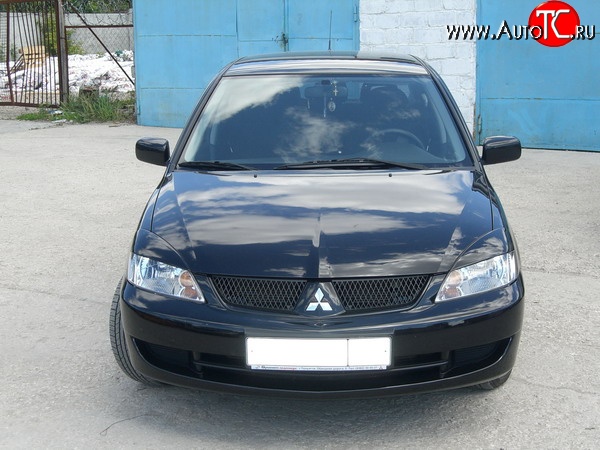 889 р. Комплект широких ресничек Evo V2  Mitsubishi Lancer  9 CS (2003-2009) седан 1-ый рестайлинг, универсал 1-ый рестайлинг, седан 2-ой рестайлинг, универсал 2-ой рестайлинг (Неокрашенные)  с доставкой в г. Майкоп