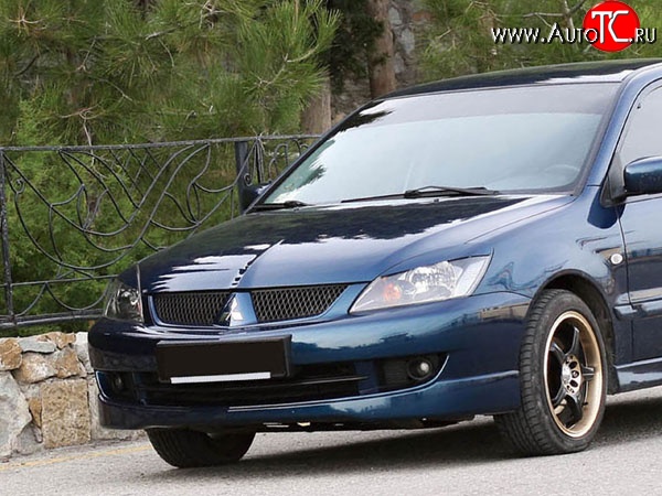 5 749 р. Накладка переднего бампера Sport 2.0  Mitsubishi Lancer  9 CS (2005-2009) седан 2-ой рестайлинг, универсал 2-ой рестайлинг (Неокрашенная)  с доставкой в г. Майкоп