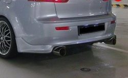 5 299 р. Накладка Zodiak V2 на задний бампер  Mitsubishi Lancer  10 CY (2007-2017) седан дорестайлинг, седан рестайлинг (Неокрашенная)  с доставкой в г. Майкоп. Увеличить фотографию 2