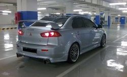 5 299 р. Накладка Zodiak V2 на задний бампер  Mitsubishi Lancer  10 CY (2007-2017) седан дорестайлинг, седан рестайлинг (Неокрашенная)  с доставкой в г. Майкоп. Увеличить фотографию 4