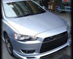 4 999 р. Накладка Zodiak на передний бампер  Mitsubishi Lancer  10 CY (2007-2017) седан дорестайлинг, хэтчбэк дорестайлинг, седан рестайлинг, хэтчбек 5 дв рестайлинг (Неокрашенная)  с доставкой в г. Майкоп. Увеличить фотографию 7