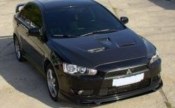 31 799 р. Пластиковый капот Evo  Mitsubishi Lancer  10 CY (2007-2017) седан дорестайлинг, хэтчбэк дорестайлинг, седан рестайлинг, хэтчбек 5 дв рестайлинг (Неокрашенный)  с доставкой в г. Майкоп. Увеличить фотографию 6