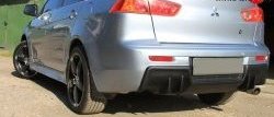 5 399 р. Накладка Evo на задний бампер Mitsubishi Lancer 10 CY седан дорестайлинг (2007-2010) (Неокрашенная)  с доставкой в г. Майкоп. Увеличить фотографию 2