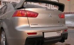 5 399 р. Накладка Evo на задний бампер Mitsubishi Lancer 10 CY седан дорестайлинг (2007-2010) (Неокрашенная)  с доставкой в г. Майкоп. Увеличить фотографию 3