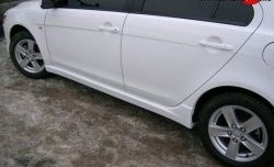 Пороги накладки Evo Mitsubishi Lancer  10 CY (2007-2017) седан дорестайлинг, хэтчбэк дорестайлинг, седан рестайлинг, хэтчбек 5 дв рестайлинг