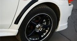 2 799 р. Комплект жабер на передние крылья Evo Mitsubishi Lancer 10 CY хэтчбек 5 дв рестайлинг (2011-2017) (Неокрашенный)  с доставкой в г. Майкоп. Увеличить фотографию 2