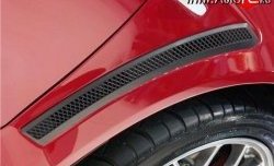 2 799 р. Комплект жабер на передние крылья Evo Mitsubishi Lancer 10 CY хэтчбек 5 дв рестайлинг (2011-2017) (Неокрашенный)  с доставкой в г. Майкоп. Увеличить фотографию 3