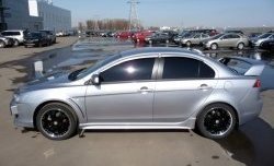 2 799 р. Комплект жабер на передние крылья Evo Mitsubishi Lancer 10 CY хэтчбек 5 дв рестайлинг (2011-2017) (Неокрашенный)  с доставкой в г. Майкоп. Увеличить фотографию 4