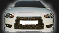 4 249 р. Накладка переднего бампера GT Dynamics Mitsubishi Lancer 10 CY седан рестайлинг (2011-2017) (Неокрашенная)  с доставкой в г. Майкоп. Увеличить фотографию 2