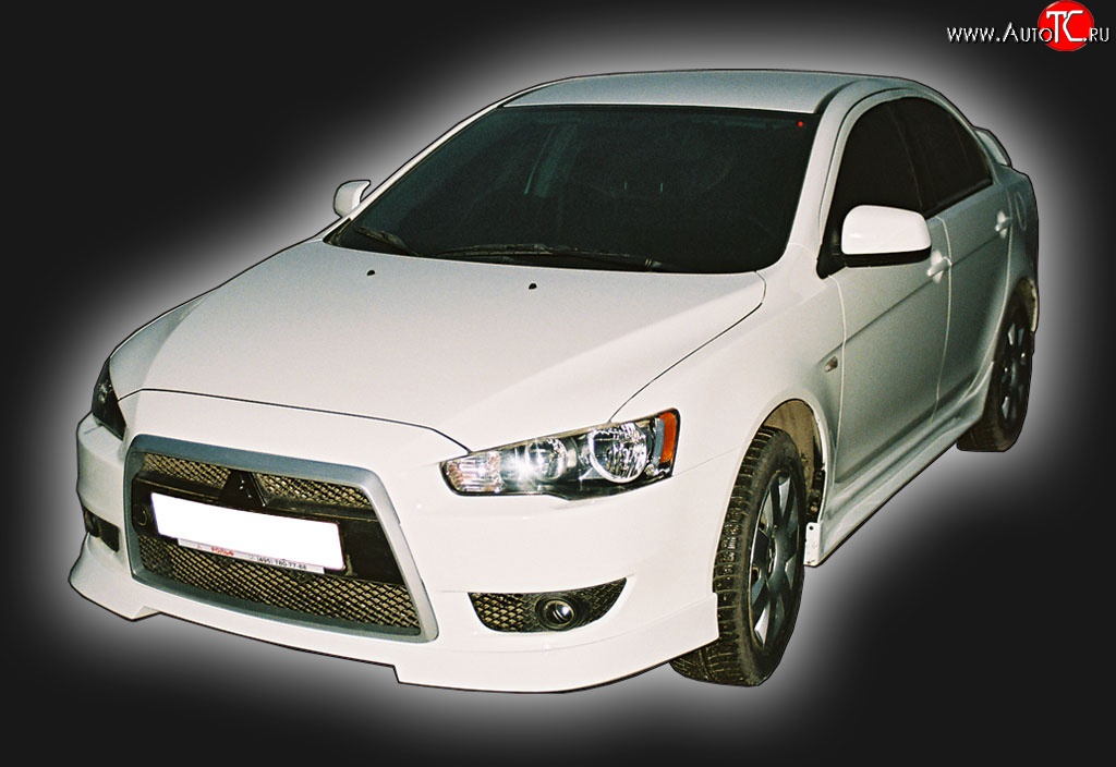 5 999 р. Пороги накладки GT Dynamics Mitsubishi Lancer 10 CY хэтчбек 5 дв рестайлинг (2011-2017) (Неокрашенные)  с доставкой в г. Майкоп