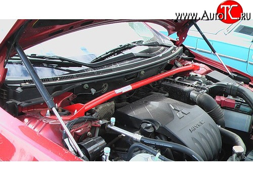 3 189 р. Растяжка передних стоек Sport Mitsubishi Lancer 10 CY седан дорестайлинг (2007-2010)  с доставкой в г. Майкоп