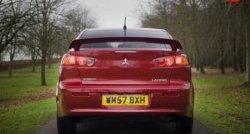 3 499 р. Задний бампер Стандарт Mitsubishi Lancer 10 CY седан рестайлинг (2011-2017) (Неокрашенный)  с доставкой в г. Майкоп. Увеличить фотографию 2