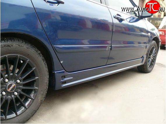 5 999 р. Пороги накладки EGR Mitsubishi Lancer 9 CS седан 2-ой рестайлинг (2005-2009) (Неокрашенные)  с доставкой в г. Майкоп