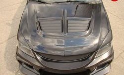 31 999 р. Пластиковый капот Evo  Mitsubishi Lancer  9 CS (2003-2009) седан 1-ый рестайлинг, универсал 1-ый рестайлинг, седан 2-ой рестайлинг, универсал 2-ой рестайлинг (Неокрашенный)  с доставкой в г. Майкоп. Увеличить фотографию 3
