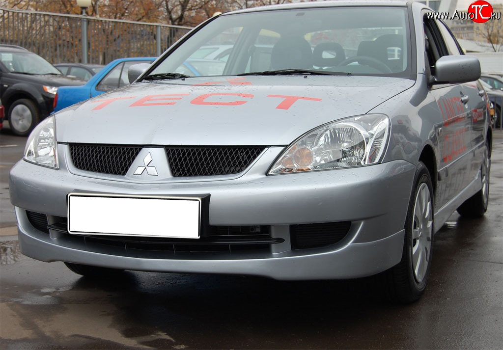 4 249 р. Накладка переднего бампера GT Dynamics Mitsubishi Lancer 9 CS универсал 1-ый рестайлинг (2003-2005) (Неокрашенная)  с доставкой в г. Майкоп