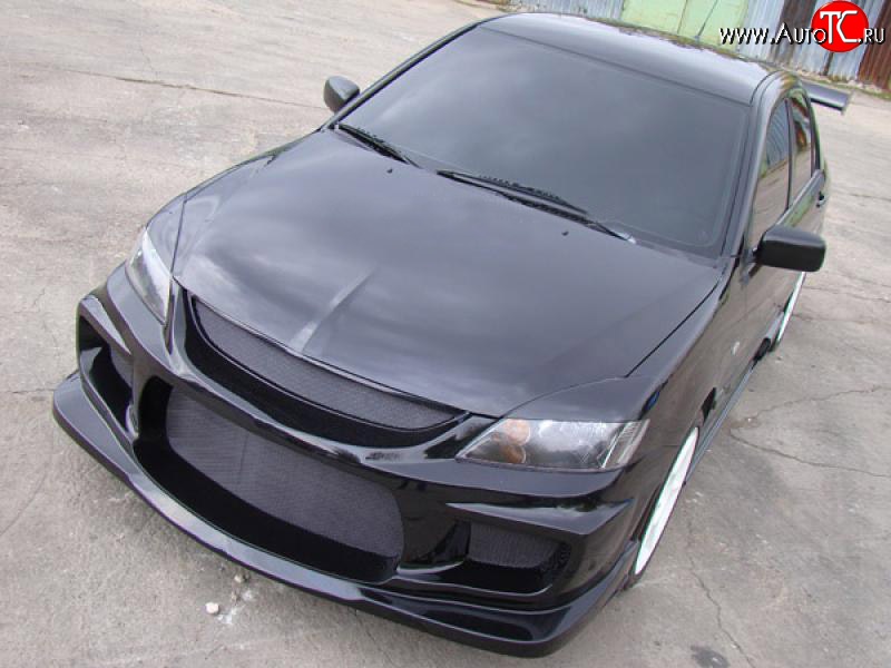 19 999 р. Передний бампер INGS Extreem Mitsubishi Lancer 9 CS универсал 1-ый рестайлинг (2003-2005) (Неокрашенный, Без сетки в бампер)  с доставкой в г. Майкоп