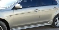 3 699 р. Пороги накладки Сток 2л  Mitsubishi Lancer  10 CY (2007-2017) седан дорестайлинг, хэтчбэк дорестайлинг, седан рестайлинг, хэтчбек 5 дв рестайлинг (Неокрашенные)  с доставкой в г. Майкоп. Увеличить фотографию 6